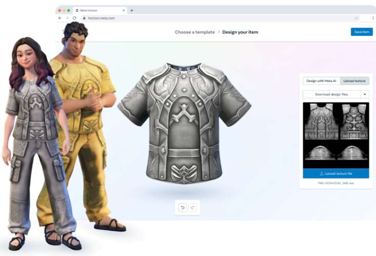 Meta Horizon推出生成式AI工具与虚拟形象服装变现功能