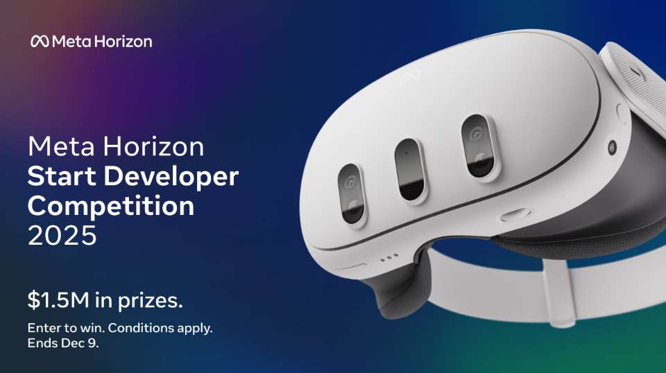 映维日报:Quest 3S翻新版低至216美元,Meta Horizon开发者大赛奖金池150万美元