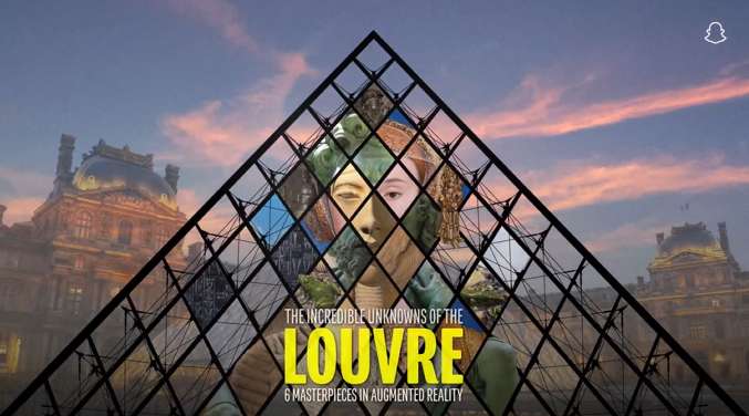 Snapchat与卢浮宫合作，用AR技术揭秘千年色彩