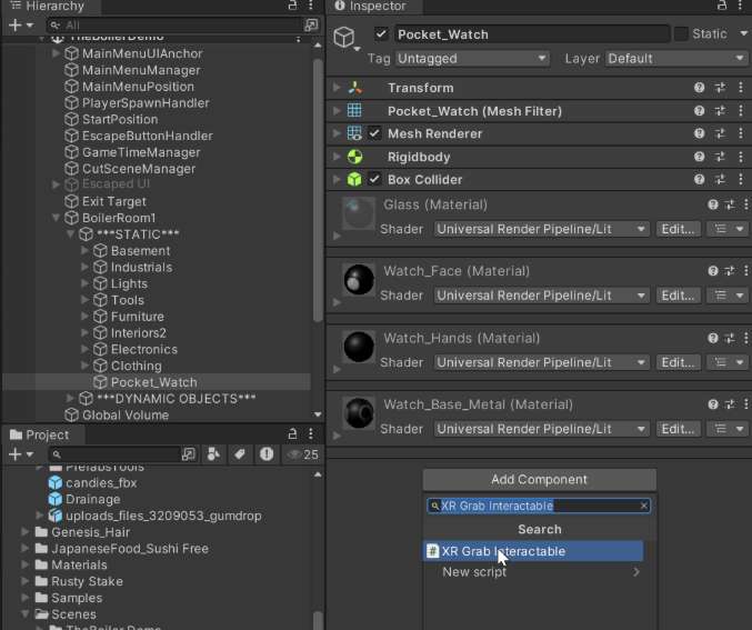 开发者分享：在Unity中配置XR可交互物体的物理与抓取系统