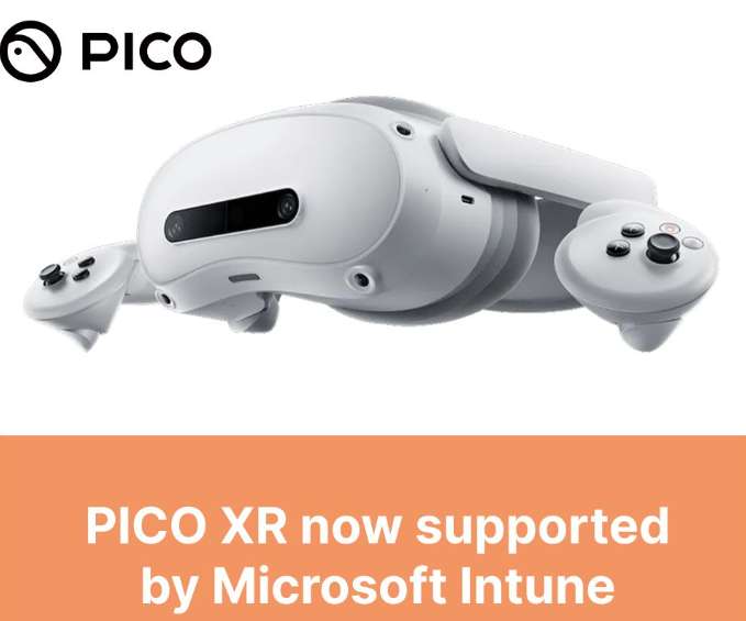 映维日报：Microsoft Intune现已支持PICO企业级设备，美军引入Virtuix全向跑步机