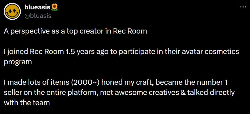 头部创作者道出Rec Room关闭真相：过度扩张+忽视核心玩家