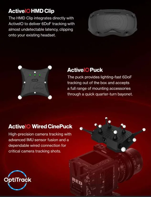 OptiTrack发布ActiveIO主动追踪系统，支持双向设备通信