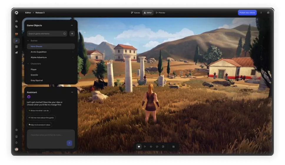 从一句话到一个游戏：Meta发布AI游戏开发工具Horizon Create与Horizon Studio