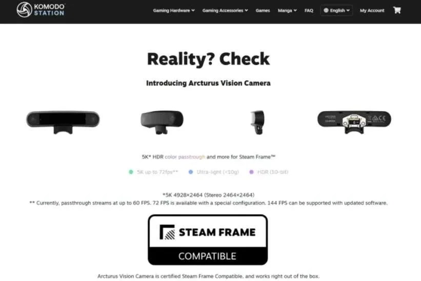 映维日报:Steam Frame将推出彩色透视摄像头升级模块