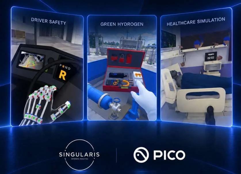 一套底座,三类培训:PICO头显助力SingularisVR打通XR规模化路径