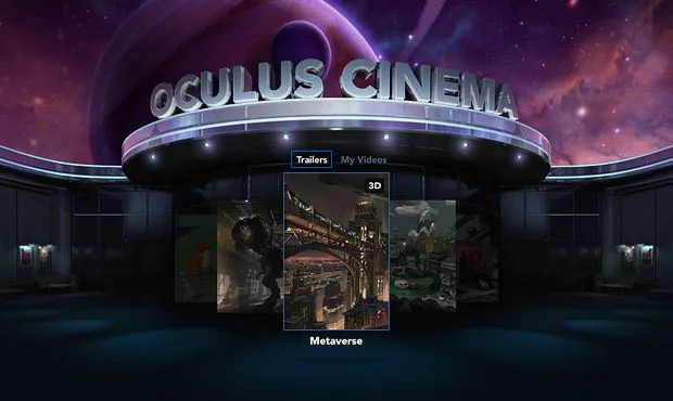 Oculus Cinema的菜单