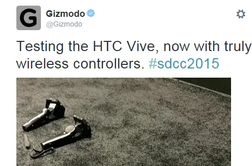 HTC Vive 将在圣地亚哥动漫节上展示无线控制器
