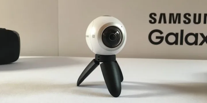 三星发布虚拟现实运动摄像机Gear 360