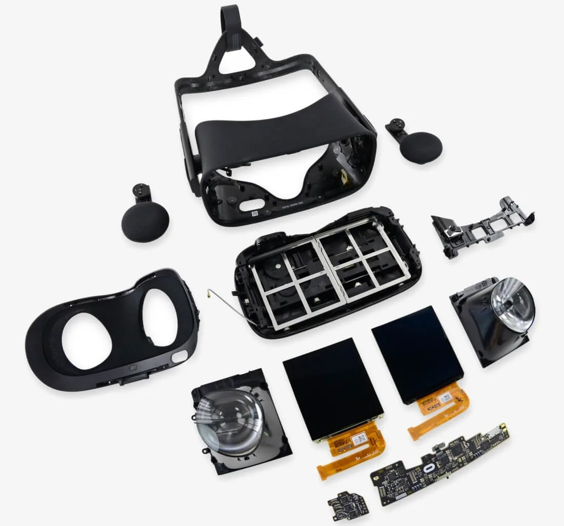 Oculus Rift被肢解 内部配件展露无遗