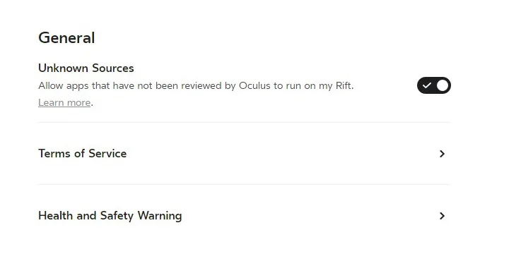 如何在Oculus Rift 消费者版上运行非官方应用