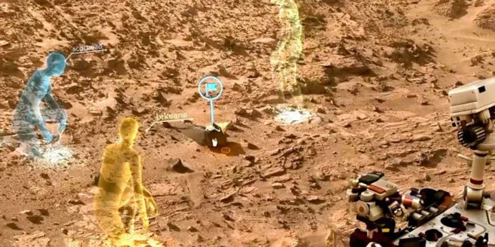 NASA跟微软合作举办“混合现实”火星展览