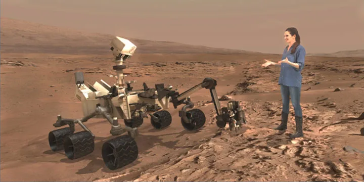 NASA跟微软合作举办“混合现实”火星展览