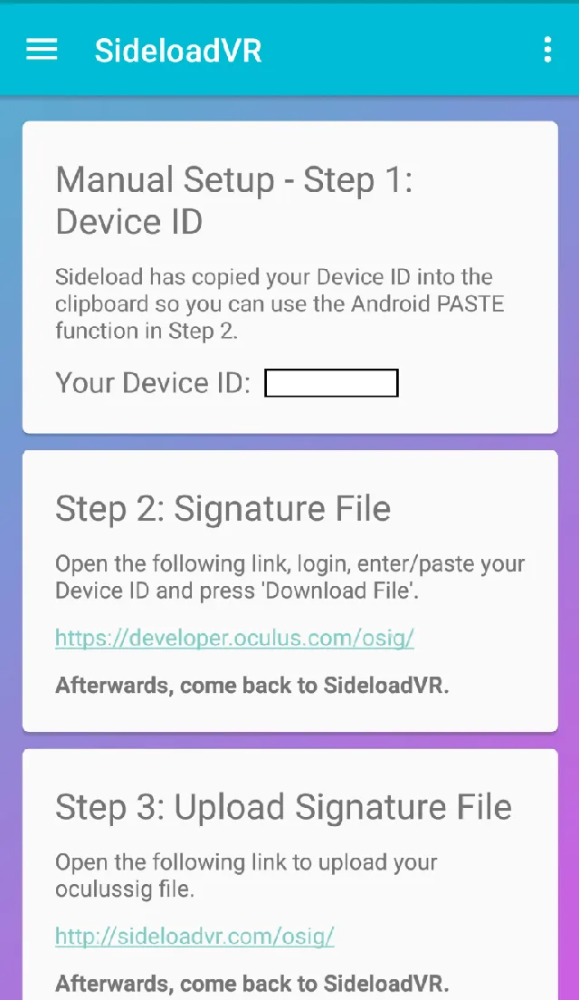 如何为Gear VR安装SideloadVR