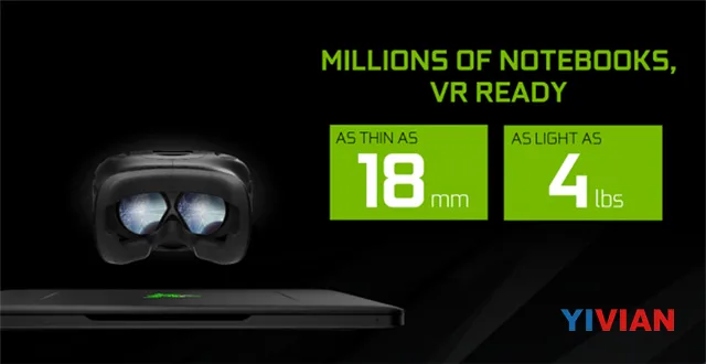 英伟达发布PC级VR笔记本 1300美元起