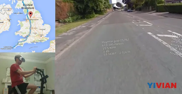 英国玩家在VR中骑行穿越英国