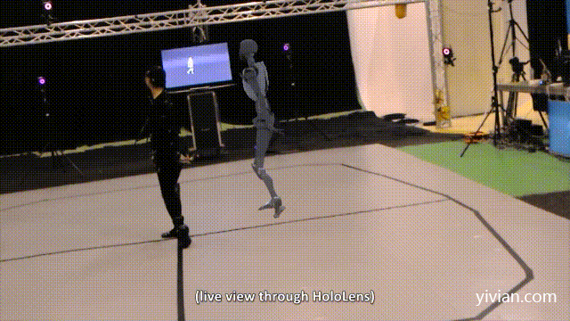 HoloLens被用来实时预览动捕表演