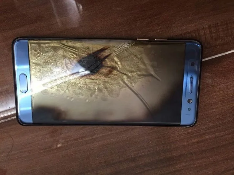 国行三星Note 7发生爆炸