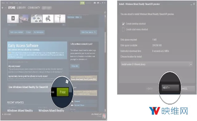 如何在Windows MR设备上启用Steam VR内容平台