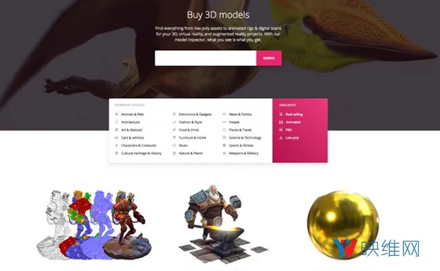 Sketchfab为AR-VR内容创作者推出3D模型商店