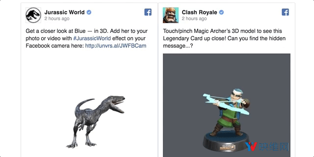 3D版JPEG,Facebook升级信息流,欲与AR、VR实现三连通