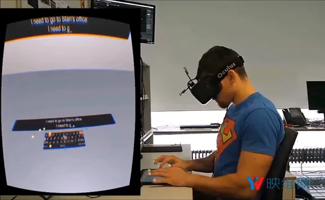 微软展示四种VR文本输入方案，及两种主流输入设备