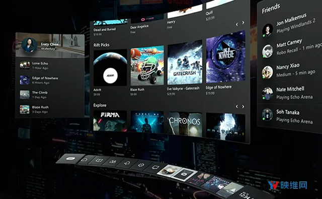 Oculus Rift大更新：游戏、Core 2.0、社交、角色、2D与VR无缝切换
