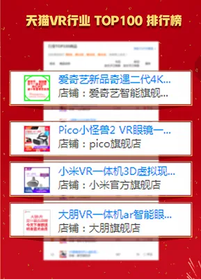 爱奇艺VR一体机 斩获双十一京东天猫平台VR品类双冠军