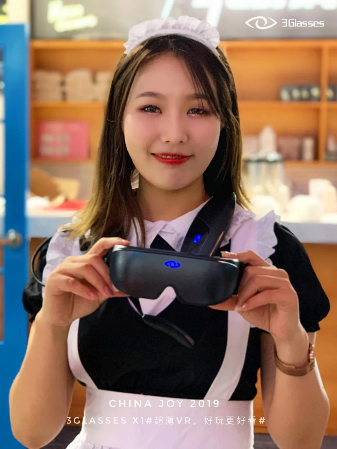 颜值即正义 ChinaJoy小姐姐为3Glasses X1齐打call
