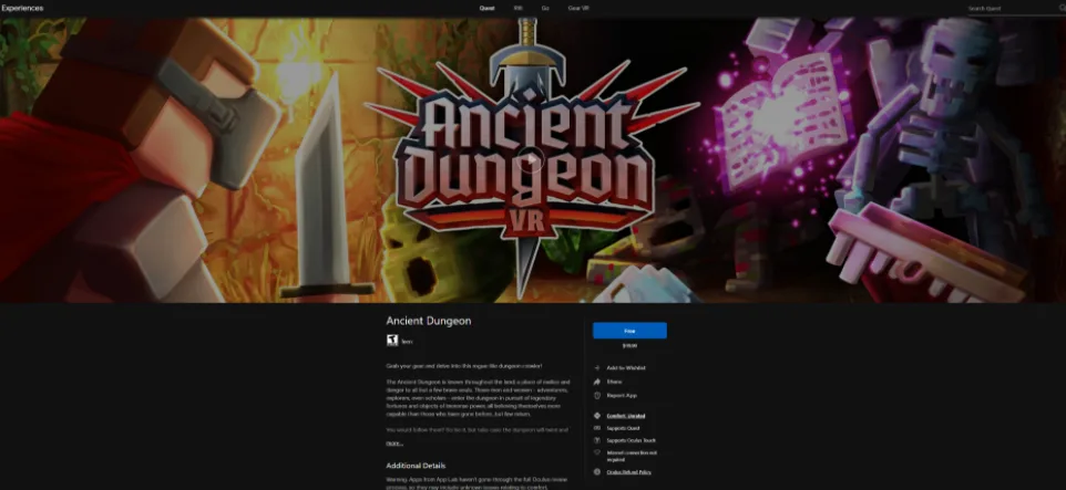 开发者必知：通过官版“SideQuest”渠道App Lab发行游戏应用