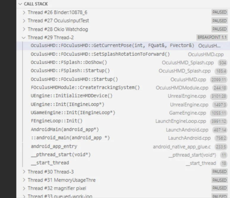 Quest开发工具Oculus Debugger发布，调试原生C/C++代码应用
