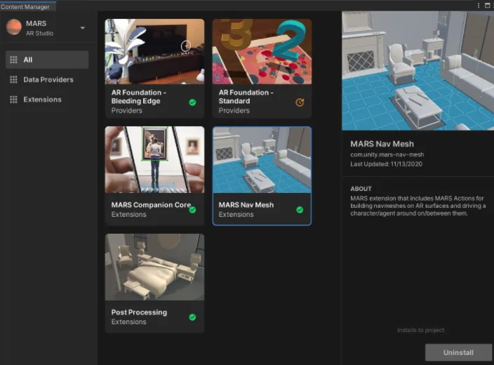 最新Unity MARS增加了全身追踪，提升了AR Foundation兼容性