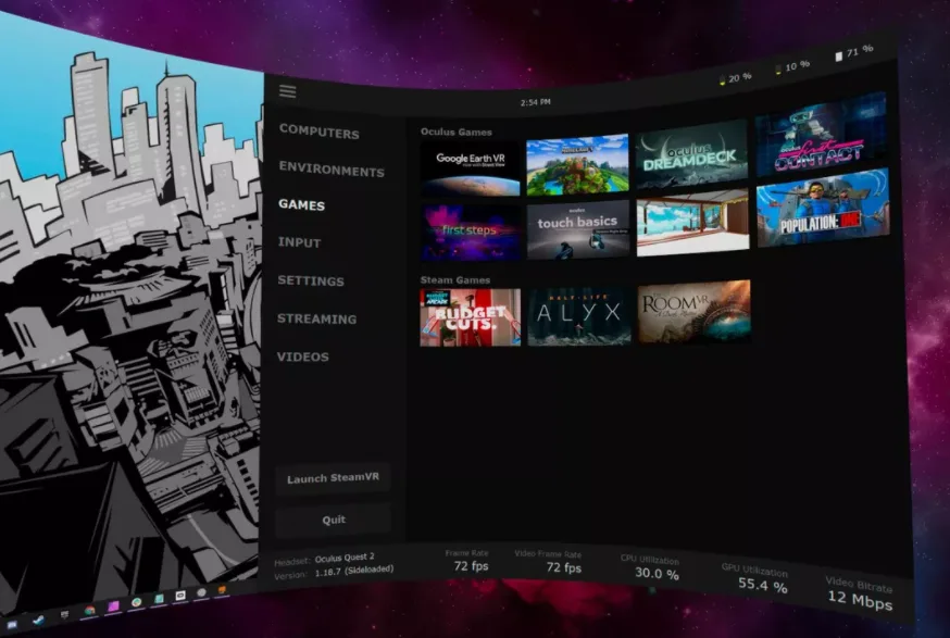 如何用Oculus Quest + Virtual Desktop畅玩PCVR游戏