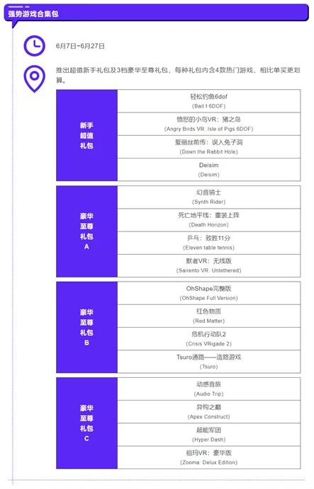Pico Store“仲夏园游会”夏季大促正式开启，Top级VR大作最高可享四折优惠