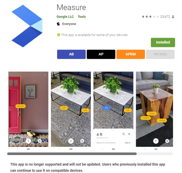 又一个XR项目遭谷歌抛弃：AR测量工具Measure