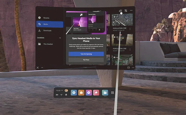 Oculus Quest v32开始推送,VR内截图可直接同步到手机端App