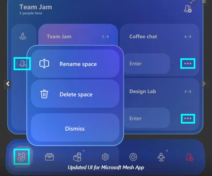 Microsoft Mesh发布更新，重新设计UI，增加共同定位、注视点交互等