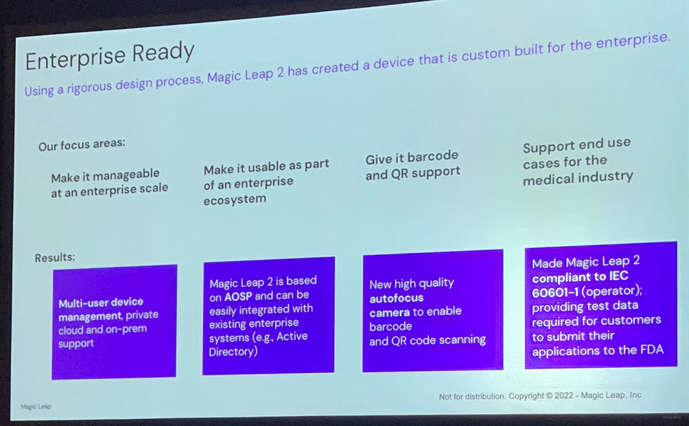Magic Leap 2 规格曝光，搭载18个传感器，支持眼动追踪，头显重248克