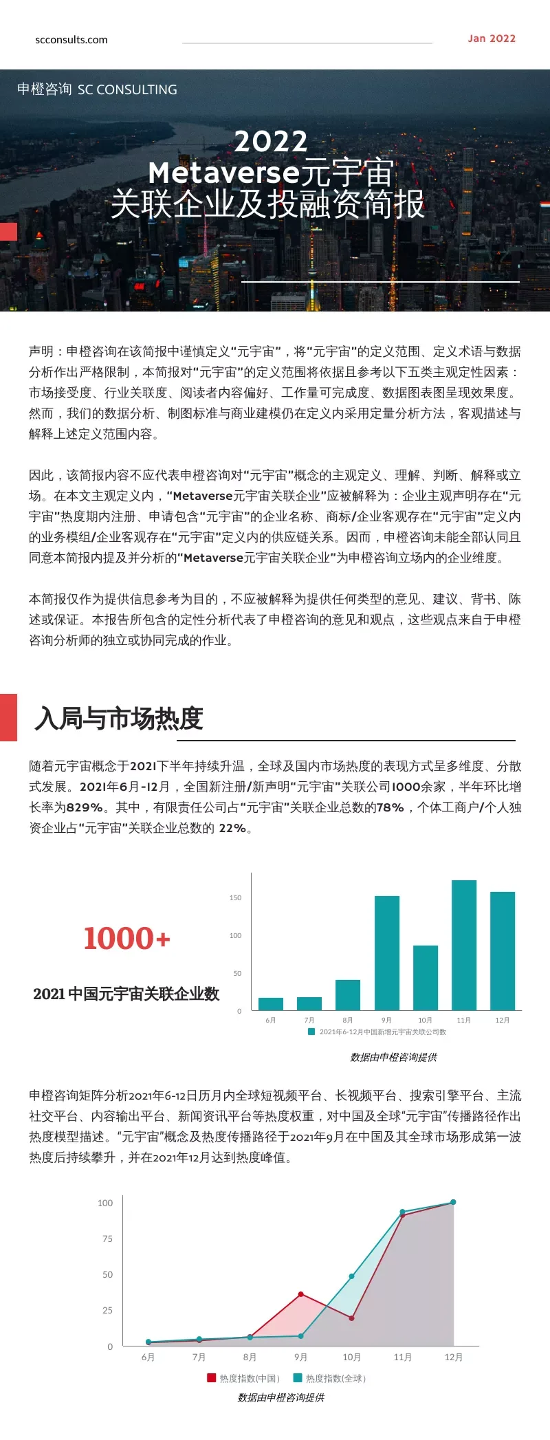 申橙咨询：2022 Metaverse元宇宙关联企业及投融资简报
