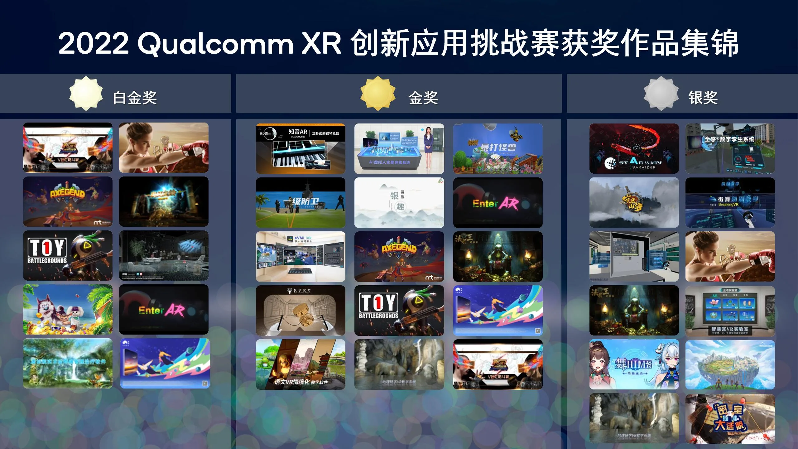 2022 Qualcomm XR 创新应用挑战赛获奖名单公布