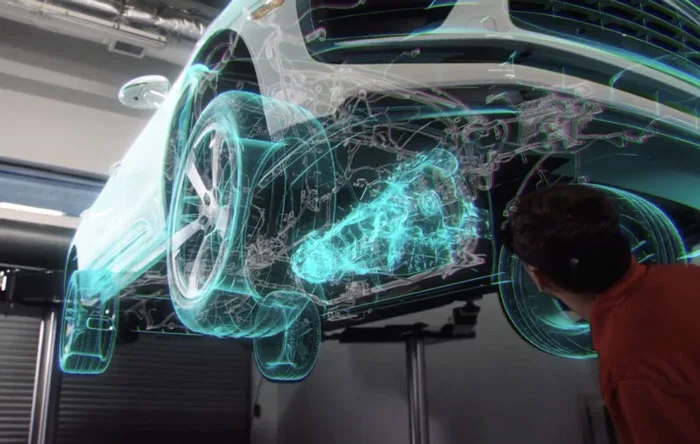 保时捷用HoloLens 2+Dynamics 365为经销商车辆维修服务降本增效