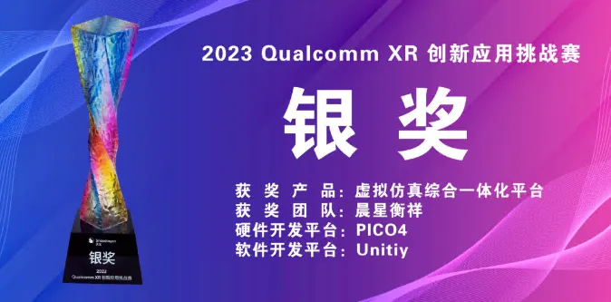 晨星衡祥作品荣获“2023高通XR创新应用挑战赛”银奖