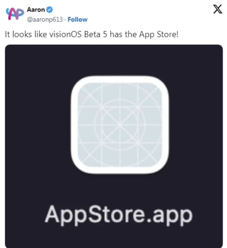 苹果发布visionOS Beta 5 SDK，把App Store带到Vision Pro