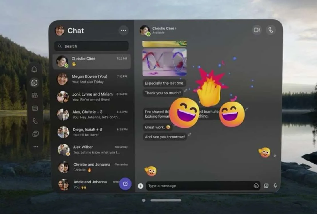 微软宣布Teams登陆Vision Pro，Mesh也将登陆Vision Pro