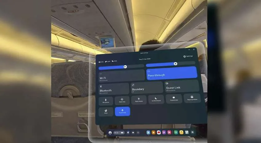 玩家实测Quest 3旅行模式,旅行模式功能大幅领先Vision Pro