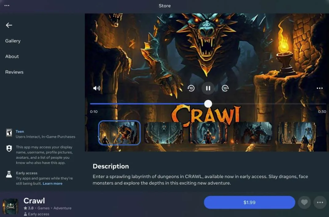 Meta:8月5日将开始把App Lab的所有内容移至Horizon Store