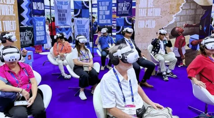 盖茨基金会用VR给潜在捐赠者分享小儿麻痹症的卫生问题