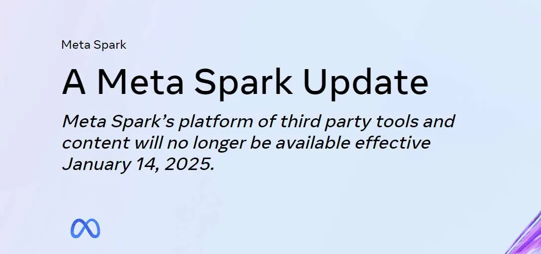 Meta宣布关闭AR滤镜工具Spark，集中资源搞AR/VR硬件