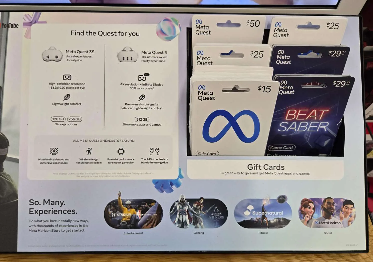 沃尔玛门店提前上架Meta Quest 3S,提供128G和256G版