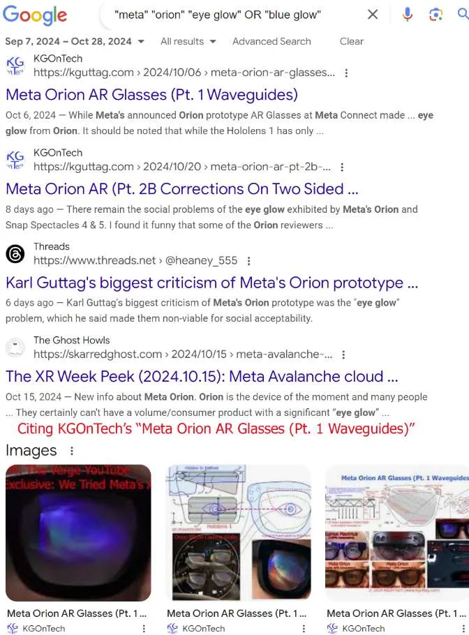 显示专家Karl Guttag再谈Meta Orion AR眼镜的发光问题